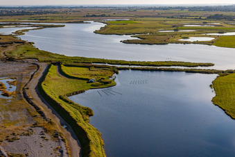 Vue aérienne de Course du Montmignon à Cayeux-sur-Mer dans le département Somme, France