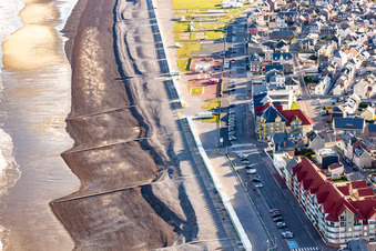 Cayeux-sur-Mer dans le département Somme, France d'en haut