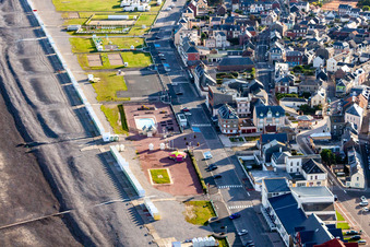 Cayeux-sur-Mer dans le département Somme, France hors des airs