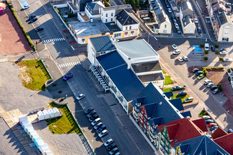 Cayeux-sur-Mer dans le département Somme, France depuis l'avion