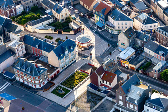 Cayeux-sur-Mer dans le département Somme, France vue du ciel