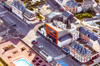 Enregistrement par drone de Cayeux-sur-Mer dans le département Somme, France