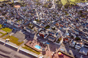 Cayeux-sur-Mer dans le département Somme, France du point de vue du drone