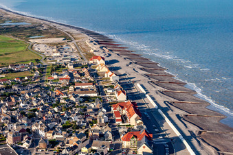 Cayeux-sur-Mer dans le département Somme, France d'un drone