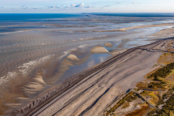 Cayeux-sur-Mer dans le département Somme, France vu d'un drone