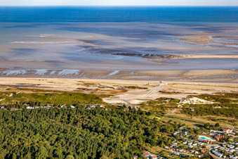 Cayeux-sur-Mer dans le département Somme, France d'en haut