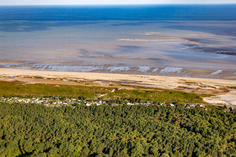 Cayeux-sur-Mer dans le département Somme, France hors des airs