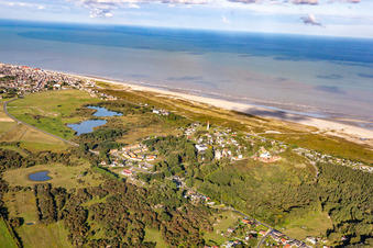 Cayeux-sur-Mer dans le département Somme, France vue du ciel