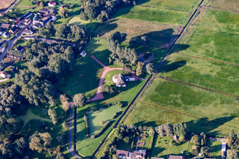 Vue oblique de Lanchères dans le département Somme, France