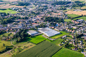 Vue oblique de Friville-Escarbotin dans le département Somme, France
