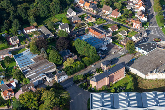 Vue d'oiseau de Friville-Escarbotin dans le département Somme, France
