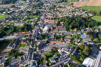 Enregistrement par drone de Friville-Escarbotin dans le département Somme, France