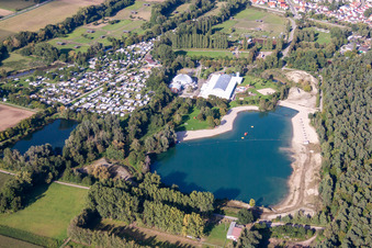 Vue aérienne de Moby Dick à Rülzheim dans le département Rhénanie-Palatinat, Allemagne