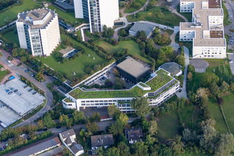 Vue oblique de Clinique des accidents BG à le quartier Oggersheim in Ludwigshafen am Rhein dans le département Rhénanie-Palatinat, Allemagne
