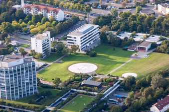 Clinique des accidents BG à le quartier Oggersheim in Ludwigshafen am Rhein dans le département Rhénanie-Palatinat, Allemagne vu d'un drone
