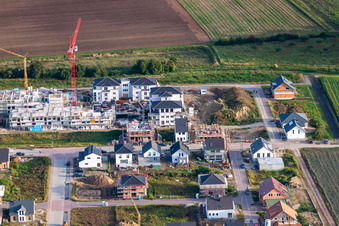 Vue aérienne de Fondation résidentielle WBG à le quartier Schauernheim in Dannstadt-Schauernheim dans le département Rhénanie-Palatinat, Allemagne