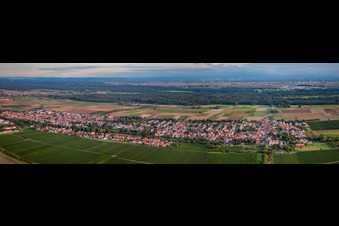 Photographie aérienne de Panorama à le quartier Niederhochstadt in Hochstadt dans le département Rhénanie-Palatinat, Allemagne