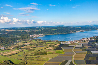 Vue d'oiseau de Quartier Ludwigshafen in Bodman-Ludwigshafen dans le département Bade-Wurtemberg, Allemagne