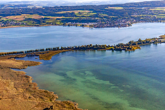 Vue oblique de Passerelle vers Reichenau - Pirminstr à le quartier Lindenbühl in Reichenau dans le département Bade-Wurtemberg, Allemagne