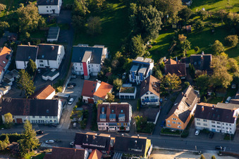Quartier Wollmatingen in Konstanz dans le département Bade-Wurtemberg, Allemagne depuis l'avion