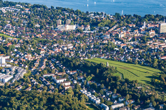 Vue aérienne de Quartier Petershausen in Konstanz dans le département Bade-Wurtemberg, Allemagne