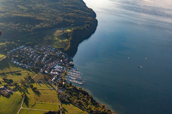 Vue aérienne de Quartier Wallhausen in Konstanz dans le département Bade-Wurtemberg, Allemagne