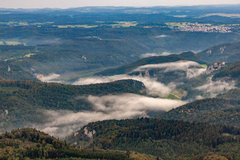 Vue aérienne de Fridingen an der Donau dans le département Bade-Wurtemberg, Allemagne