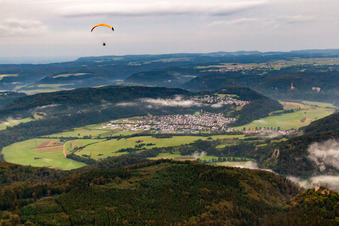 Vue oblique de Fridingen an der Donau dans le département Bade-Wurtemberg, Allemagne