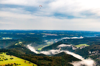 Image drone de Gorges du Danube à Fridingen an der Donau dans le département Bade-Wurtemberg, Allemagne