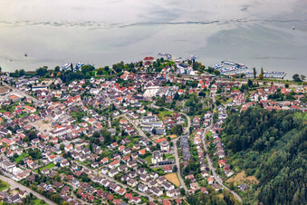 Quartier Ludwigshafen in Bodman-Ludwigshafen dans le département Bade-Wurtemberg, Allemagne du point de vue du drone