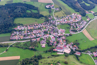 Vue aérienne de Quartier Winterspüren in Stockach dans le département Bade-Wurtemberg, Allemagne