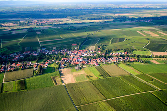 Vue aérienne de Village du sud à Dierbach dans le département Rhénanie-Palatinat, Allemagne