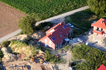 Nouvelle zone de développement Am Höhenweg à Kandel dans le département Rhénanie-Palatinat, Allemagne vue d'en haut