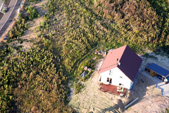 Nouvelle zone de développement Am Höhenweg à Kandel dans le département Rhénanie-Palatinat, Allemagne vu d'un drone