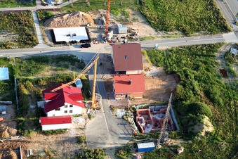 Vue oblique de Nouvelle zone de développement Am Höhenweg à Kandel dans le département Rhénanie-Palatinat, Allemagne