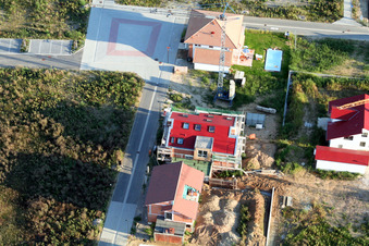 Nouvelle zone de développement Am Höhenweg à Kandel dans le département Rhénanie-Palatinat, Allemagne d'en haut