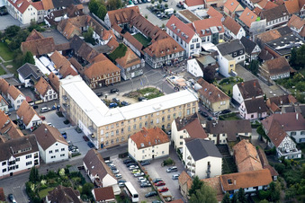 Vue aérienne de Juststr à Kandel dans le département Rhénanie-Palatinat, Allemagne