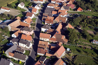 Schleithal dans le département Bas Rhin, France d'en haut
