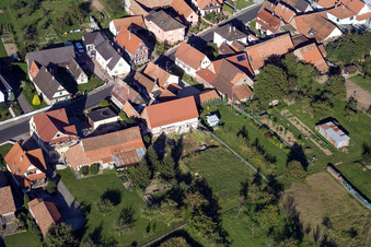Schleithal dans le département Bas Rhin, France vue d'en haut