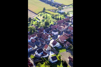 Image drone de Schleithal dans le département Bas Rhin, France