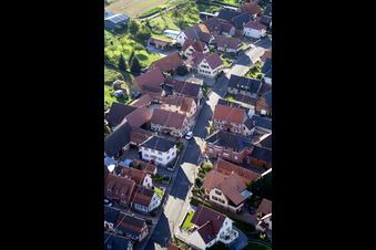 Schleithal dans le département Bas Rhin, France du point de vue du drone