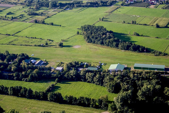 Vue aérienne de Aéroport Schweighofen du sud à Schweighofen dans le département Rhénanie-Palatinat, Allemagne