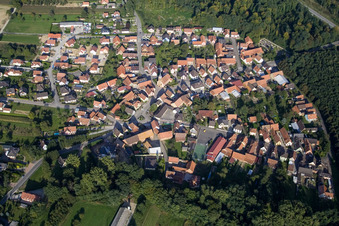 Vue oblique de Schaffhouse près de Seltz à Schaffhouse-près-Seltz dans le département Bas Rhin, France