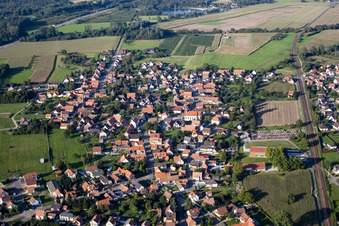 Rountzenheim dans le département Bas Rhin, France d'un drone