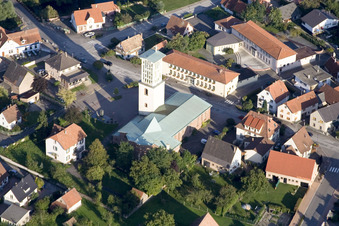 Offendorf dans le département Bas Rhin, France d'en haut