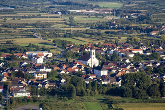 Vue aérienne de Vue sur le village à le quartier Urloffen in Appenweier dans le département Bade-Wurtemberg, Allemagne