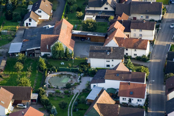 Vue aérienne de S'Swede à le quartier Urloffen in Appenweier dans le département Bade-Wurtemberg, Allemagne
