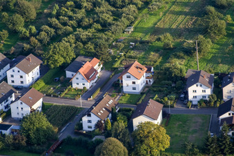 Runzweg à le quartier Urloffen in Appenweier dans le département Bade-Wurtemberg, Allemagne hors des airs