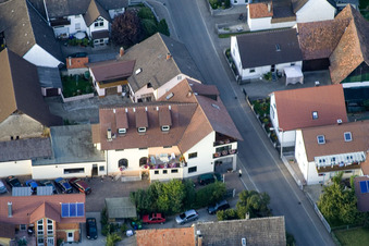 Vue aérienne de Chambre de l'Aigle à le quartier Urloffen in Appenweier dans le département Bade-Wurtemberg, Allemagne