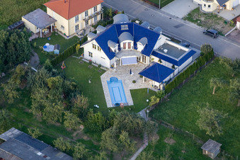 Vue aérienne de À Kleinsommerfeld à le quartier Urloffen in Appenweier dans le département Bade-Wurtemberg, Allemagne